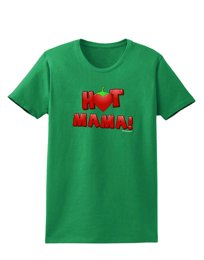 Hot Mama Chili Heart Womens Dark T-Shirt-TooLoud-Kelly-Green-X-Small-Davson Sales