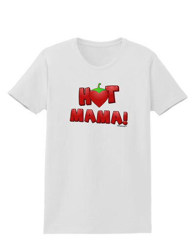 Hot Mama Chili Heart Womens T-Shirt-Womens T-Shirt-TooLoud-White-X-Small-Davson Sales