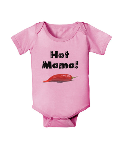 Hot Mama Chili Pepper Baby Romper Bodysuit-Baby Romper-TooLoud-Light-Pink-06-Months-Davson Sales