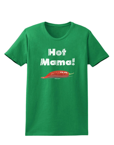 Hot Mama Chili Pepper Womens Dark T-Shirt-TooLoud-Kelly-Green-X-Small-Davson Sales