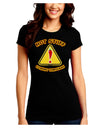 Hot Stuff Coming Through Juniors Crew Dark T-Shirt-T-Shirts Juniors Tops-TooLoud-Black-Juniors Fitted Small-Davson Sales