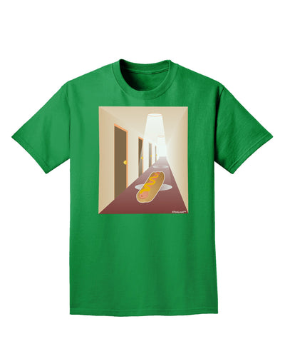 Hotdog in a Hallway Adult Dark T-Shirt-Mens T-Shirt-TooLoud-Kelly-Green-Small-Davson Sales