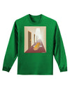 Hotdog in a Hallway Adult Long Sleeve Dark T-Shirt-TooLoud-Kelly-Green-Small-Davson Sales