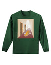 Hotdog in a Hallway Adult Long Sleeve Dark T-Shirt-TooLoud-Dark-Green-Small-Davson Sales