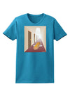 Hotdog in a Hallway Womens Dark T-Shirt-TooLoud-Turquoise-X-Small-Davson Sales