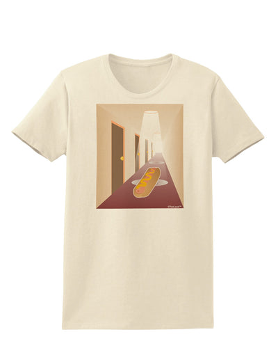 Hotdog in a Hallway Womens T-Shirt-Womens T-Shirt-TooLoud-Natural-X-Small-Davson Sales