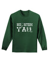 Houston Y'all - Boots - Texas Pride Adult Long Sleeve Dark T-Shirt by TooLoud-Clothing-TooLoud-Dark-Green-Small-Davson Sales