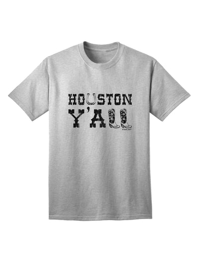 Houston Y'all - Boots - Texas Pride Adult T-Shirt by TooLoud: Showcasing Authentic Texan Spirit-Mens T-shirts-TooLoud-AshGray-Small-Davson Sales