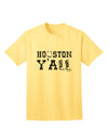 Houston Y'all - Boots - Texas Pride Adult T-Shirt by TooLoud: Showcasing Authentic Texan Spirit-Mens T-shirts-TooLoud-Yellow-Small-Davson Sales