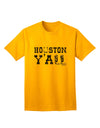 Houston Y'all - Boots - Texas Pride Adult T-Shirt by TooLoud: Showcasing Authentic Texan Spirit-Mens T-shirts-TooLoud-Gold-Small-Davson Sales