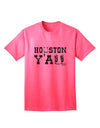Houston Y'all - Boots - Texas Pride Adult T-Shirt by TooLoud: Showcasing Authentic Texan Spirit-Mens T-shirts-TooLoud-Neon-Pink-Small-Davson Sales