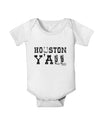 Houston Y'all - Boots - Texas Pride Baby Romper Bodysuit by TooLoud-Baby Romper-TooLoud-White-06-Months-Davson Sales