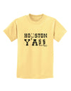 Houston Y'all - Boots - Texas Pride Childrens T-Shirt by TooLoud-Childrens T-Shirt-TooLoud-Daffodil-Yellow-X-Small-Davson Sales