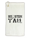 Houston Y'all - Boots - Texas Pride Micro Terry Gromet Golf Towel 16 x 25 inch by TooLoud-Golf Towel-TooLoud-White-Davson Sales