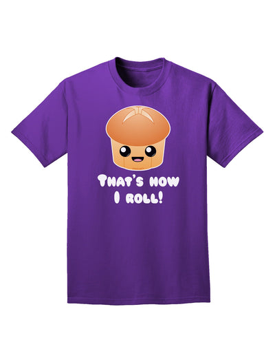 How I Roll Cute Roll Adult Dark T-Shirt-Mens T-Shirt-TooLoud-Purple-Small-Davson Sales