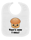 How I Roll Cute Roll Baby Bib