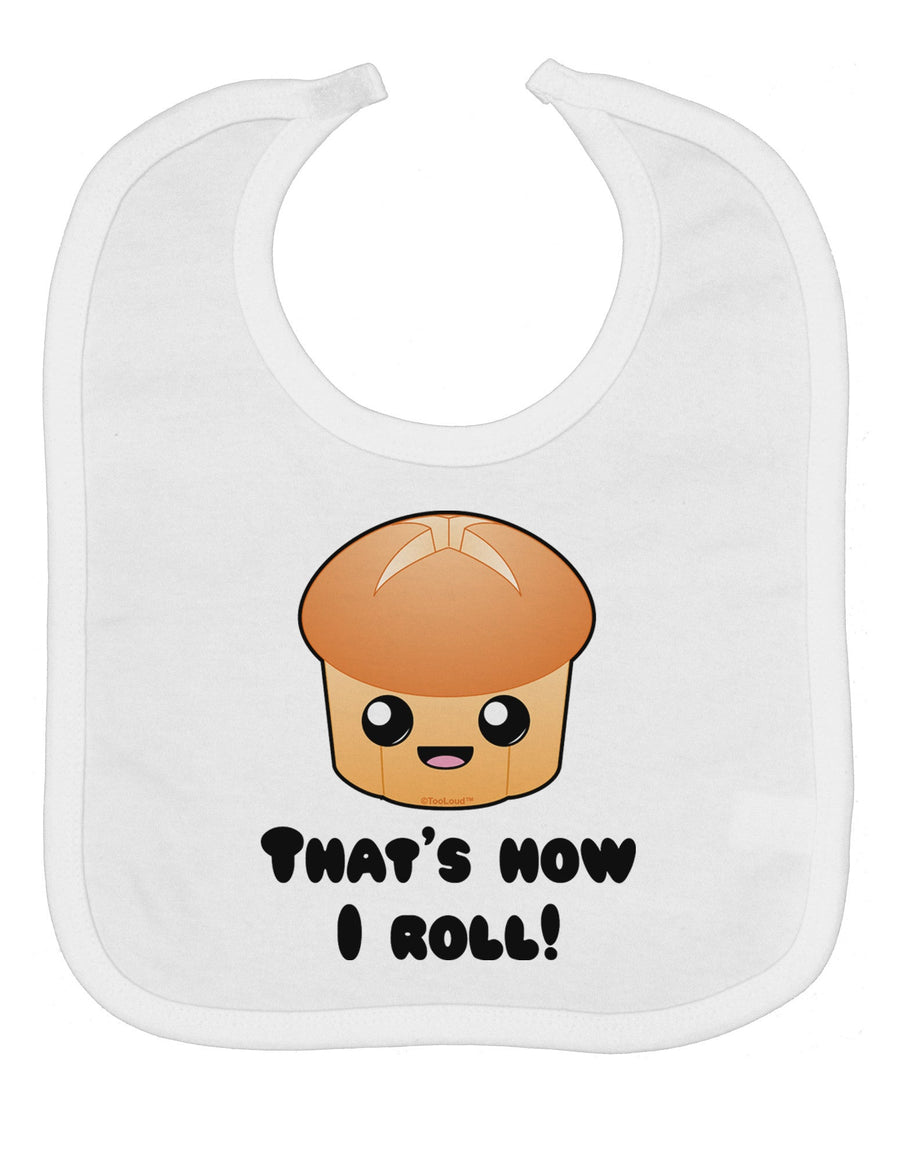 How I Roll Cute Roll Baby Bib