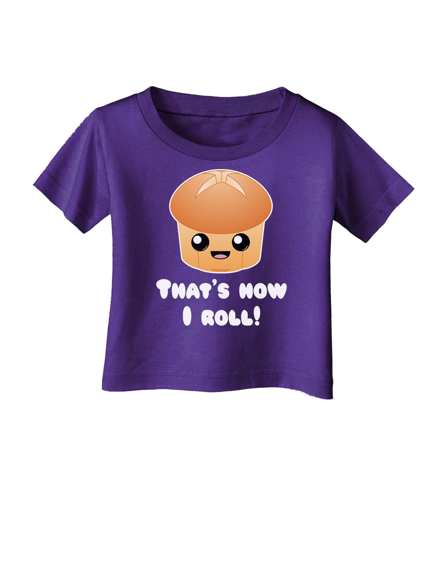 How I Roll Cute Roll Infant T-Shirt Dark-Infant T-Shirt-TooLoud-Purple-06-Months-Davson Sales