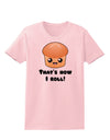 How I Roll Cute Roll Womens T-Shirt-Womens T-Shirt-TooLoud-PalePink-X-Small-Davson Sales