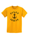 Howdy Sailor Nautical Anchor Childrens T-Shirt-Childrens T-Shirt-TooLoud-Gold-X-Small-Davson Sales