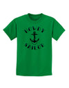 Howdy Sailor Nautical Anchor Childrens T-Shirt-Childrens T-Shirt-TooLoud-Kelly-Green-X-Small-Davson Sales