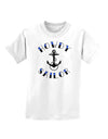 Howdy Sailor Nautical Anchor Childrens T-Shirt-Childrens T-Shirt-TooLoud-White-X-Small-Davson Sales