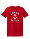 Howdy Sailor Nautical Anchor Womens Dark T-Shirt-TooLoud-Red-X-Small-Davson Sales