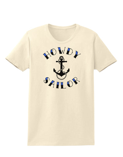 Howdy Sailor Nautical Anchor Womens T-Shirt-Womens T-Shirt-TooLoud-Natural-X-Small-Davson Sales