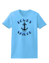 Howdy Sailor Nautical Anchor Womens T-Shirt-Womens T-Shirt-TooLoud-Aquatic-Blue-X-Small-Davson Sales