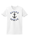 Howdy Sailor Nautical Anchor Womens T-Shirt-Womens T-Shirt-TooLoud-White-X-Small-Davson Sales