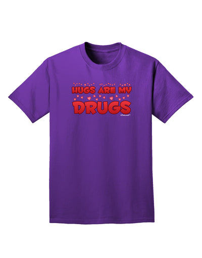 Hugs Are My Drugs Adult Dark T-Shirt-Mens T-Shirt-TooLoud-Purple-Small-Davson Sales