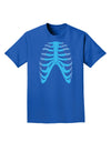 Human Blue Skeleton Bones Ribcage Adult Dark T-Shirt-Mens T-Shirt-TooLoud-Royal-Blue-Small-Davson Sales