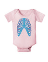 Human Blue Skeleton Bones Ribcage Baby Romper Bodysuit-Baby Romper-TooLoud-Light-Pink-06-Months-Davson Sales