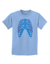 Human Blue Skeleton Bones Ribcage Childrens T-Shirt-Childrens T-Shirt-TooLoud-Light-Blue-X-Small-Davson Sales