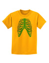 Human Blue Skeleton Bones Ribcage Childrens T-Shirt-Childrens T-Shirt-TooLoud-Gold-X-Small-Davson Sales