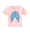 Human Blue Skeleton Bones Ribcage Toddler T-Shirt-Toddler T-Shirt-TooLoud-Light-Pink-2T-Davson Sales