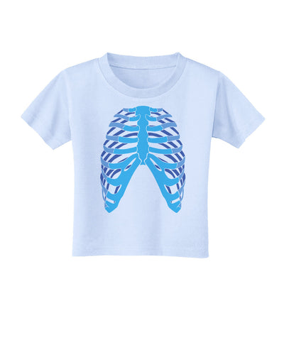 Human Blue Skeleton Bones Ribcage Toddler T-Shirt-Toddler T-Shirt-TooLoud-Light-Blue-2T-Davson Sales