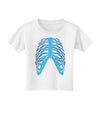 Human Blue Skeleton Bones Ribcage Toddler T-Shirt-Toddler T-Shirt-TooLoud-White-2T-Davson Sales