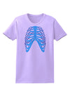 Human Blue Skeleton Bones Ribcage Womens T-Shirt-Womens T-Shirt-TooLoud-Lavender-X-Small-Davson Sales