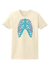 Human Blue Skeleton Bones Ribcage Womens T-Shirt-Womens T-Shirt-TooLoud-Natural-X-Small-Davson Sales