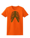 Human Blue Skeleton Bones Ribcage Womens T-Shirt-Womens T-Shirt-TooLoud-Orange-X-Small-Davson Sales