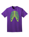 Human Green Skeleton Bones Ribcage Adult Dark T-Shirt-Mens T-Shirt-TooLoud-Purple-Small-Davson Sales