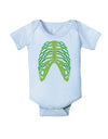 Human Green Skeleton Bones Ribcage Baby Romper Bodysuit-Baby Romper-TooLoud-Light-Blue-06-Months-Davson Sales