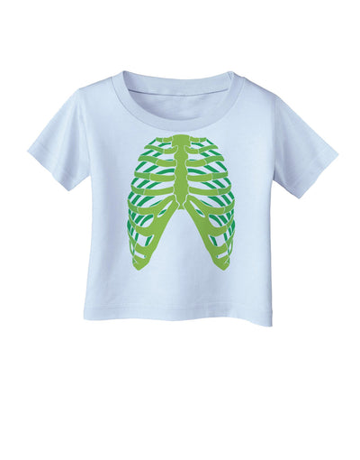 Human Green Skeleton Bones Ribcage Infant T-Shirt-Infant T-Shirt-TooLoud-Light-Blue-06-Months-Davson Sales