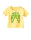 Human Green Skeleton Bones Ribcage Infant T-Shirt-Infant T-Shirt-TooLoud-Daffodil-Yellow-06-Months-Davson Sales