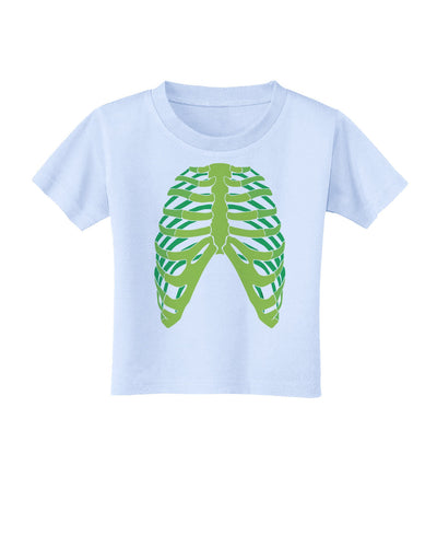 Human Green Skeleton Bones Ribcage Toddler T-Shirt-Toddler T-Shirt-TooLoud-Light-Blue-2T-Davson Sales