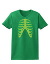 Human Green Skeleton Bones Ribcage Womens Dark T-Shirt-TooLoud-Kelly-Green-X-Small-Davson Sales