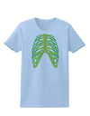 Human Green Skeleton Bones Ribcage Womens T-Shirt-Womens T-Shirt-TooLoud-Light-Blue-X-Small-Davson Sales