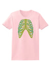 Human Green Skeleton Bones Ribcage Womens T-Shirt-Womens T-Shirt-TooLoud-PalePink-X-Small-Davson Sales