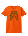 Human Green Skeleton Bones Ribcage Womens T-Shirt-Womens T-Shirt-TooLoud-Orange-X-Small-Davson Sales